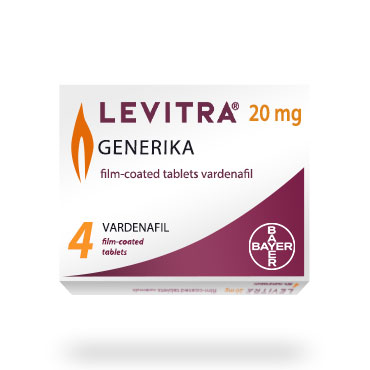 Vorderansicht von Levitra Generika 20mg Packung