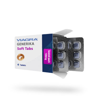 Viagra Soft Tabs 100mg Packung vorderansicht