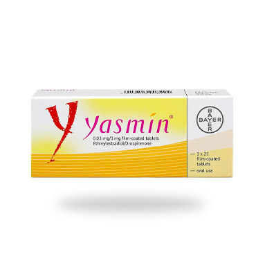 Yasmin Blister und Packung 