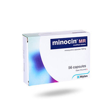 Vorderansicht von Minocin 50mg Packung